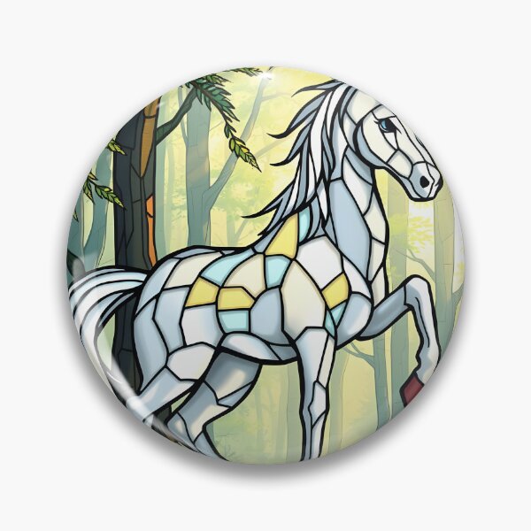 Item preview, Stained Glass Unicorn In A Forest designed and sold by ChanceTwoArt.