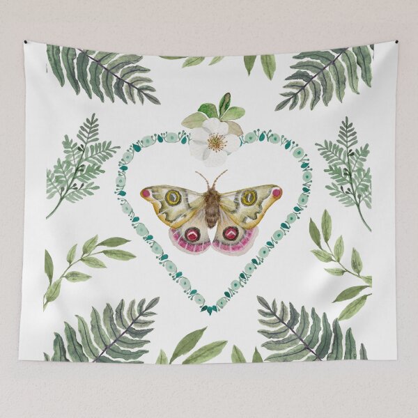 Item preview, Night Heart of the Forest – Owl Butterfly designed and sold by ArtMelly.
