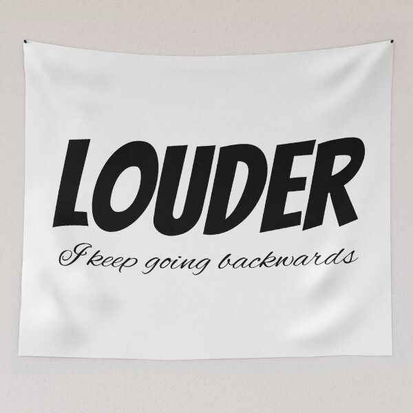 Item preview, Backwards/Louder designed and sold by amarillomae.