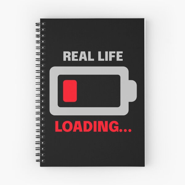 Item preview, Real Life Loading – Low Battery Gamer Design designed and sold by JustJaxGaming.