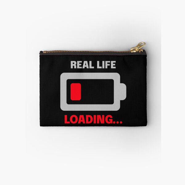 Item preview, Real Life Loading – Low Battery Gamer Design designed and sold by JustJaxGaming.