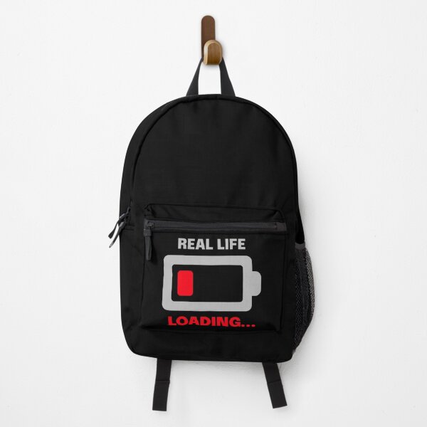Item preview, Real Life Loading – Low Battery Gamer Design designed and sold by JustJaxGaming.