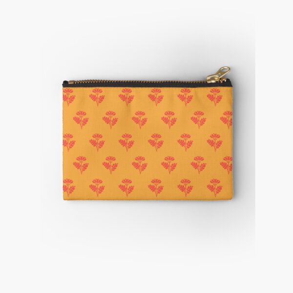 Item preview, Eclectic Cottage Floral Stripe Pattern in Orange Yellow Pink designed and sold by kierkegaard.