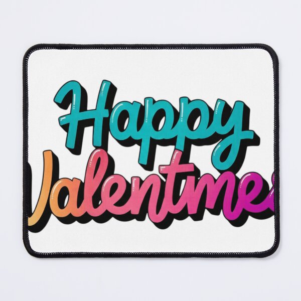 Item preview, Playful Gradient Typography with Misspelled Valentine designed and sold by blacK1982White.