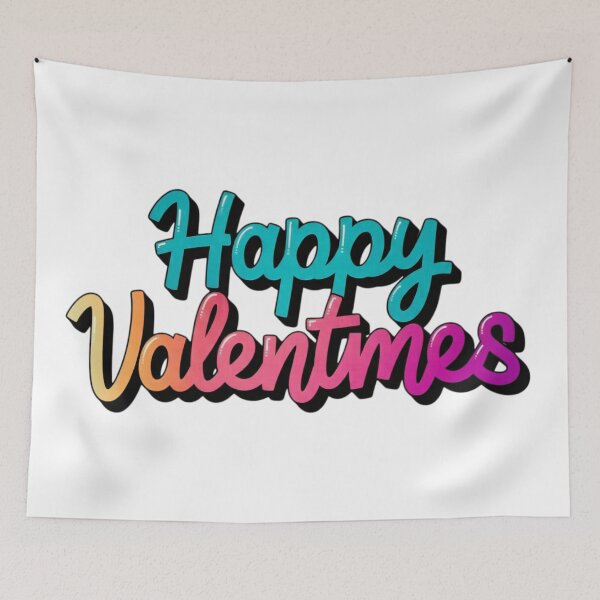 Item preview, Playful Gradient Typography with Misspelled Valentine designed and sold by blacK1982White.