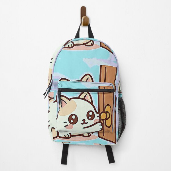 Item preview, Kawaii Cat Loaf Pulling the Door – Cute Sticker Design designed and sold by LuxuryApparels.