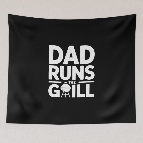 Item preview, Dad Runs the Grill BBQ Dad Humor designed and sold by MagicWander.