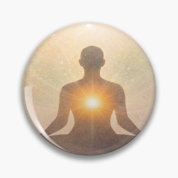 Item preview, Radiant Stillness – Meditative Silhouette with Heart Light designed and sold by Cristhian Almanza.
