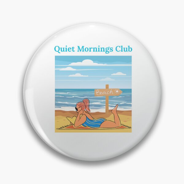Item preview, Quiet Mornings Club – Cozy Minimalist Slow Living T‑Shirt designed and sold by Goodvibemini.