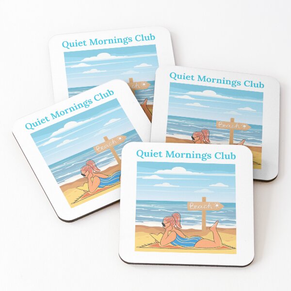 Item preview, Quiet Mornings Club – Cozy Minimalist Slow Living T‑Shirt designed and sold by Goodvibemini.