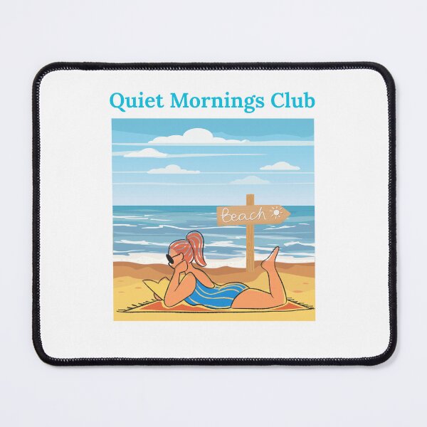Item preview, Quiet Mornings Club – Cozy Minimalist Slow Living T‑Shirt designed and sold by Goodvibemini.