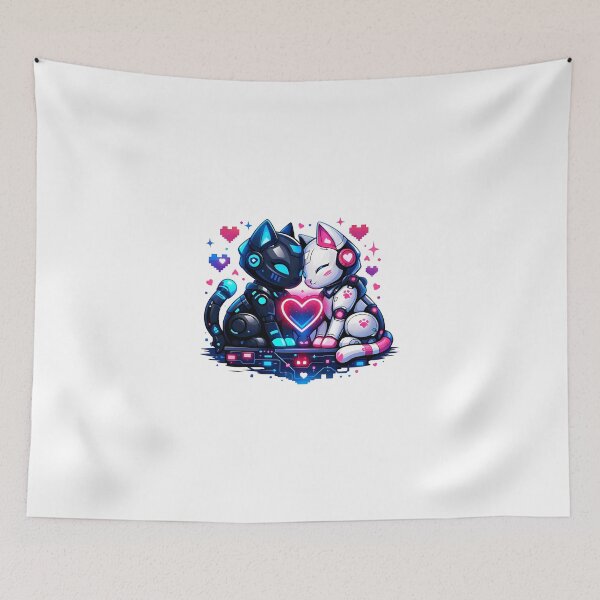Item preview, Cute Robot Cat Love designed and sold by Amr Siam.