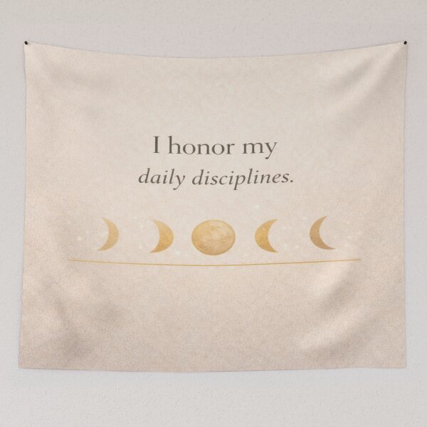Item preview, Lunar Discipline – Golden Moon Phases with Affirmation designed and sold by Cristhian Almanza.