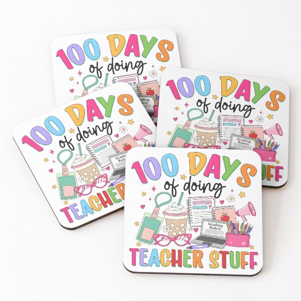 Item preview, 100 Days Of Doing Teacher Stuff, Teacher 100 Days Of School, Teacher, 100th Day Of School, Teacher 100 Day, Coffee Teacher designed and sold by DesignDenDo ⭐⭐⭐⭐⭐.