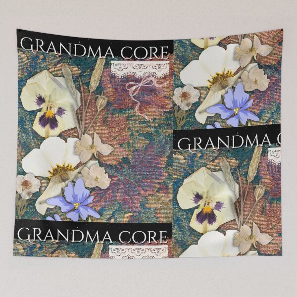 Item preview, Tapestry & Dried Flowers Grandmacore Colorful Design designed and sold by EarthArtDesigns.