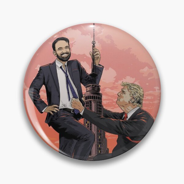 Item preview, Zohran Mamdani and Donald Trump designed and sold by PeacefulHShop.