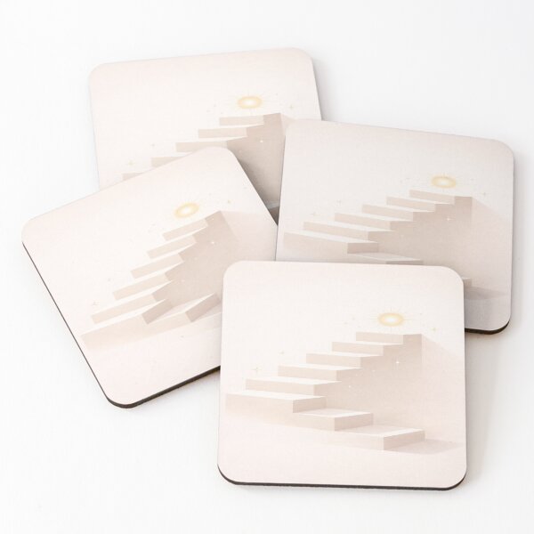 Item preview, Ascension Path – Minimalist Staircase Toward Radiant Light designed and sold by Cristhian Almanza.