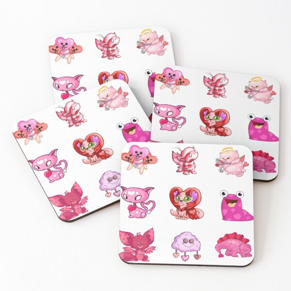 Item preview, Neopets Valentines PetPets Sticker 9-Pack designed and sold by Neopian Eagle.