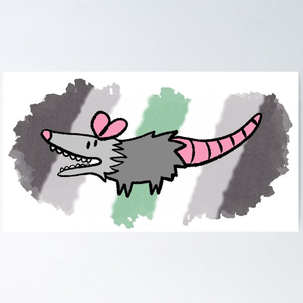 Item preview, Agender Pride Possum designed and sold by Colbypuppy's Designs.