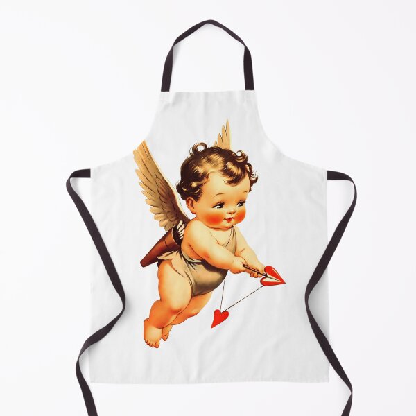 Item preview, Copy of Cute flying baby with wings holding arrows and hearts in a colorful background designed and sold by SpaceartLilu.