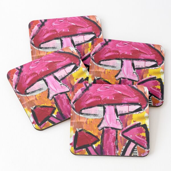 Item preview, Mushrooms pink designed and sold by JLeonardoArt.