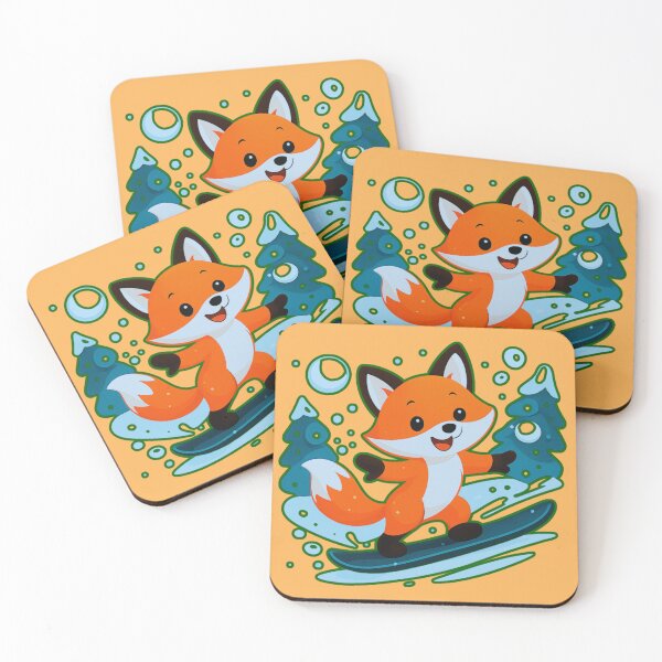 Item preview,  A Fox on a Snow Slide.r. designed and sold by Zofia Sosnecka.