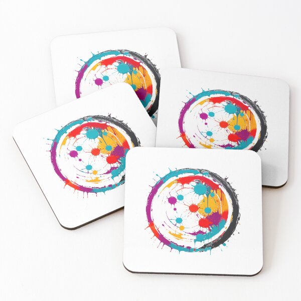 Item preview, Vibrant Abstract Color Paint Splatter Circle designed and sold by TeeARTHY.