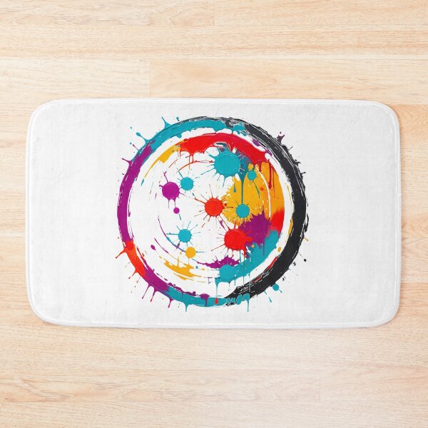 Item preview, Vibrant Abstract Color Paint Splatter Circle designed and sold by TeeARTHY.