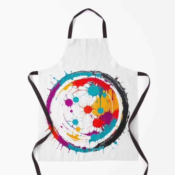Item preview, Vibrant Abstract Color Paint Splatter Circle designed and sold by TeeARTHY.