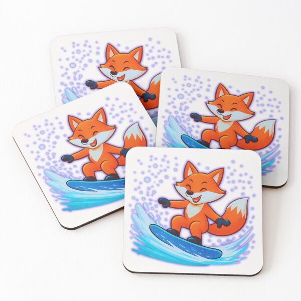 Item preview,  A Fox on a Snow Slide.r. designed and sold by Zofia Sosnecka.