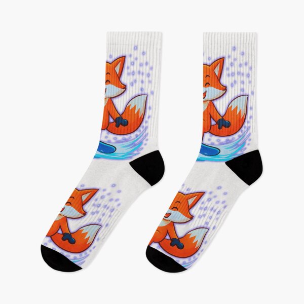 Item preview,  A Fox on a Snow Slide.r. designed and sold by Zofia Sosnecka.