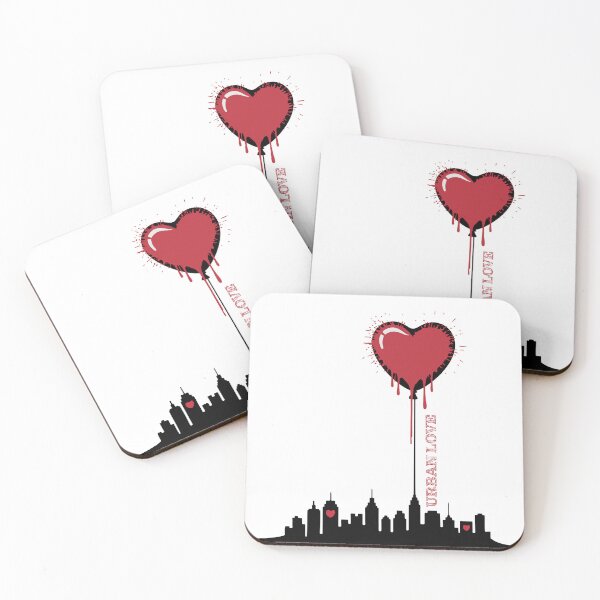 Item preview, Urban Love Grunge Heart Balloon | Street Art City Design designed and sold by cabana.space.