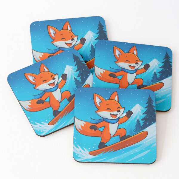 Item preview,  A Fox on a Snow Slide.r. designed and sold by Zofia Sosnecka.