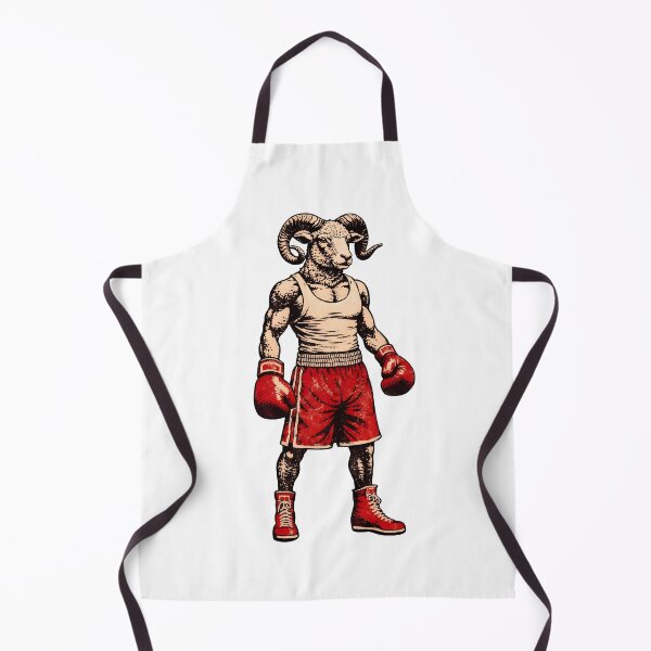 Item preview, Ram Boxer Vintage Illustration | Animal Boxing Fighter Art designed and sold by Senkov.