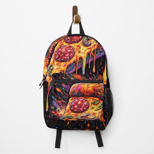 Item preview, Colorful Pizza Art – Fun Neon Food Illustration designed and sold by kastabembe.
