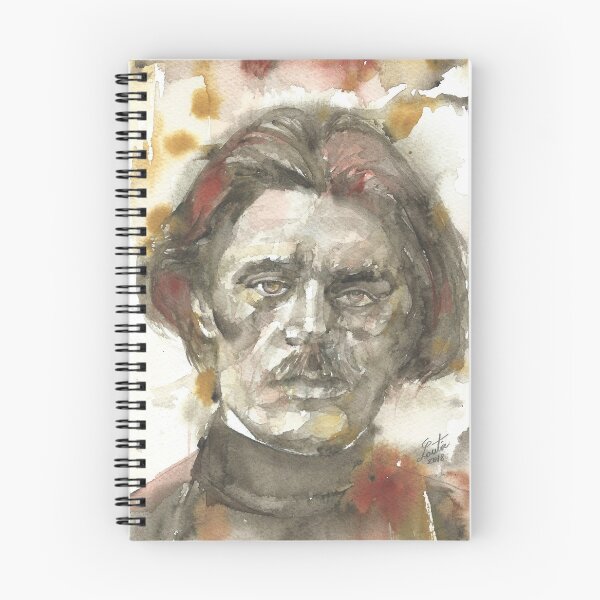 Item preview, MAXIM GORKY - watercolor portrait designed and sold by lautir.