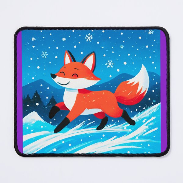 Item preview, A Fox on a Snow Slide.r. designed and sold by Zofia Sosnecka.