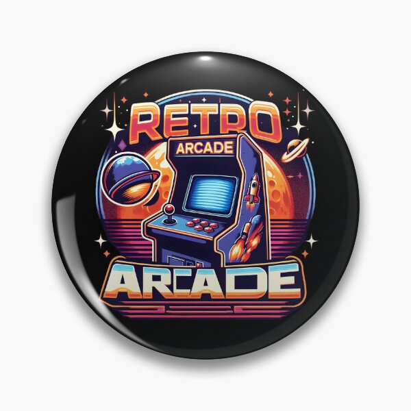 Item preview, Retro Arcade Machine with Space Theme and Rockets. designed and sold by The-T-In-Retro.