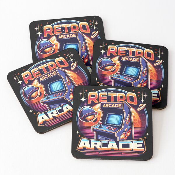Item preview, Retro Arcade Machine with Space Theme and Rockets. designed and sold by The-T-In-Retro.