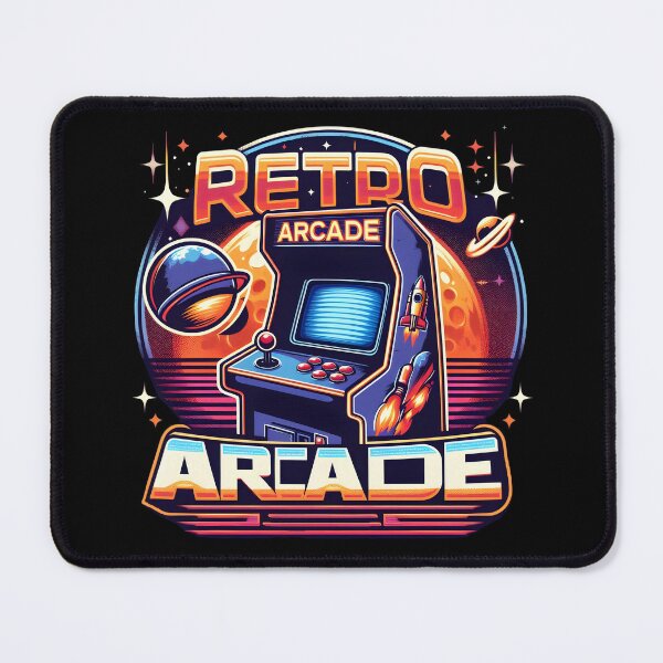 Item preview, Retro Arcade Machine with Space Theme and Rockets. designed and sold by The-T-In-Retro.