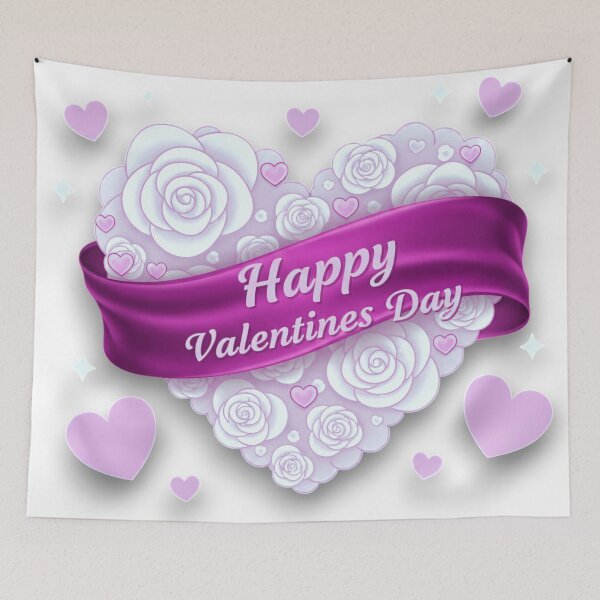 Item preview, Romantic Heart of Roses and Ribbon designed and sold by blacK1982White.