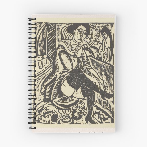 Item preview, Ernst Ludwig Kirchner Woman Tying Shoe designed and sold by LaFabricaArt.