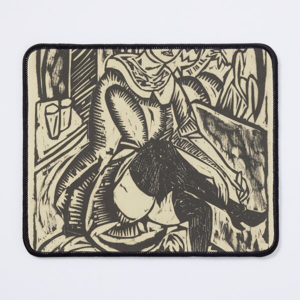 Item preview, Ernst Ludwig Kirchner Woman Tying Shoe designed and sold by LaFabricaArt.