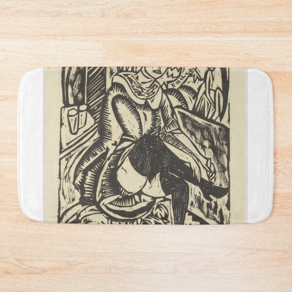 Item preview, Ernst Ludwig Kirchner Woman Tying Shoe designed and sold by LaFabricaArt.