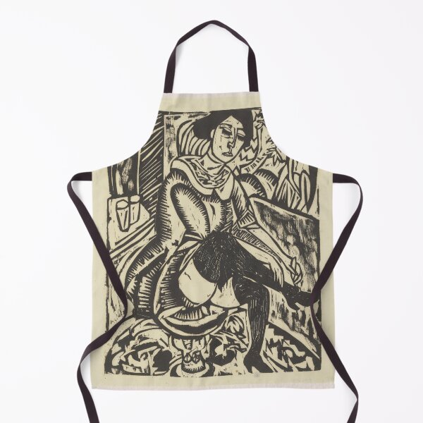 Item preview, Ernst Ludwig Kirchner Woman Tying Shoe designed and sold by LaFabricaArt.