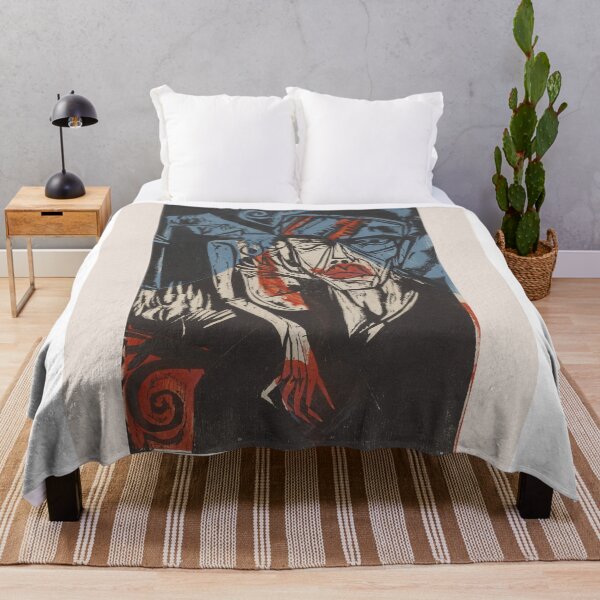 Item preview, Ernst Ludwig Kirchner Female Rider Woodcut designed and sold by LaFabricaArt.