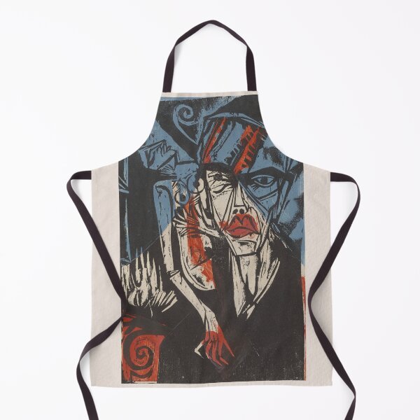 Item preview, Ernst Ludwig Kirchner Female Rider Woodcut designed and sold by LaFabricaArt.