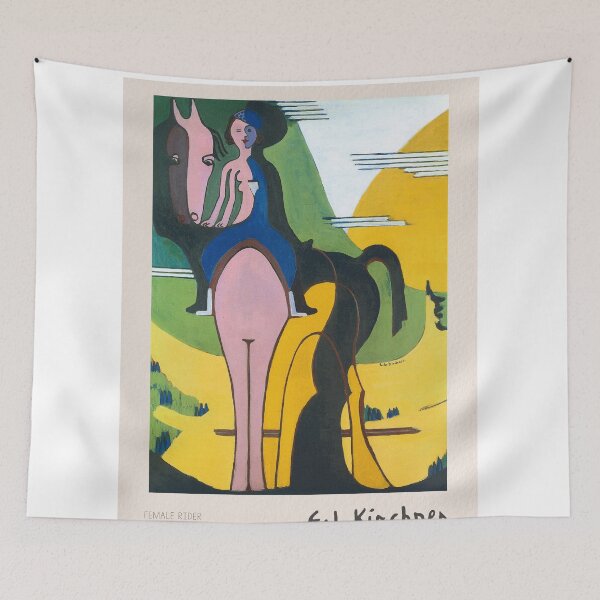 Item preview, Ernst Ludwig Kirchner Female Rider Painting designed and sold by LaFabricaArt.