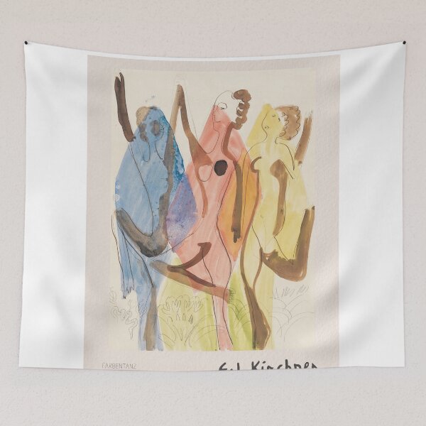 Item preview, Ernst Ludwig Kirchner Color Dance Expressionism designed and sold by LaFabricaArt.