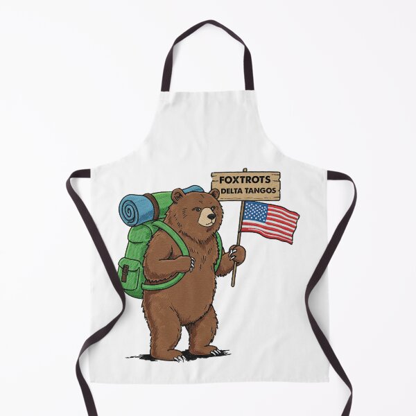 Item preview, Patriot Bear Foxtrots American Flag Hiking designed and sold by TeeARTHY.